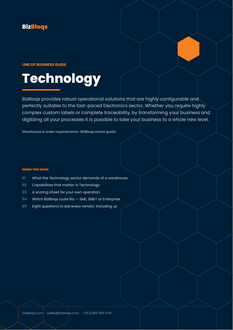 Technologie — Exigences d'Entrepôt et de Commande