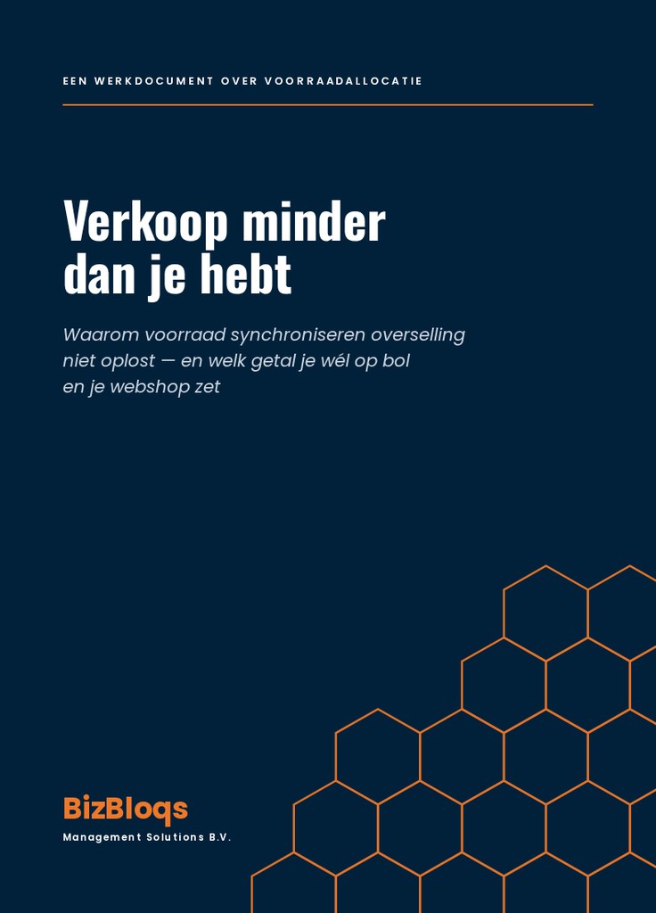 Verkoop minder dan je hebt